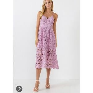 Revolve ASTR The Label Purple Lace Dress XXL